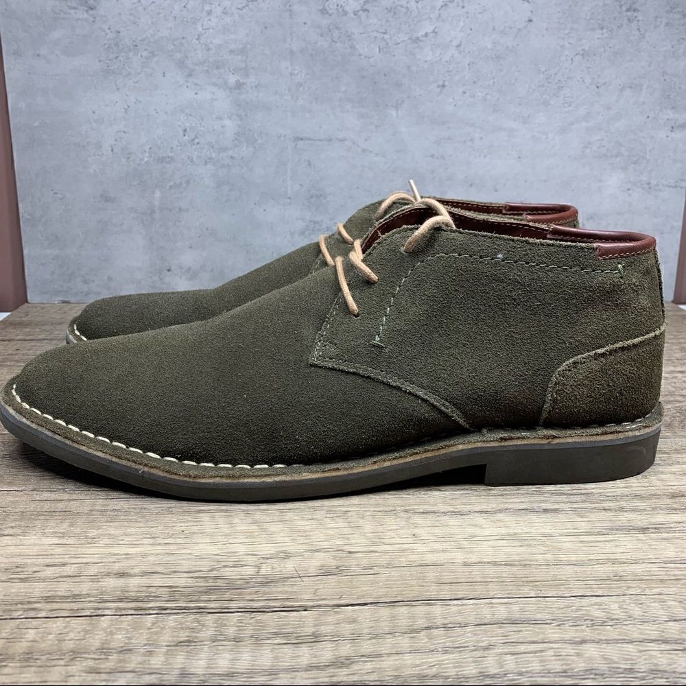 Kenneth Cole Reaction~Men's Desert Sun~Suede~Chukka Boots~Green~Size 13M‎